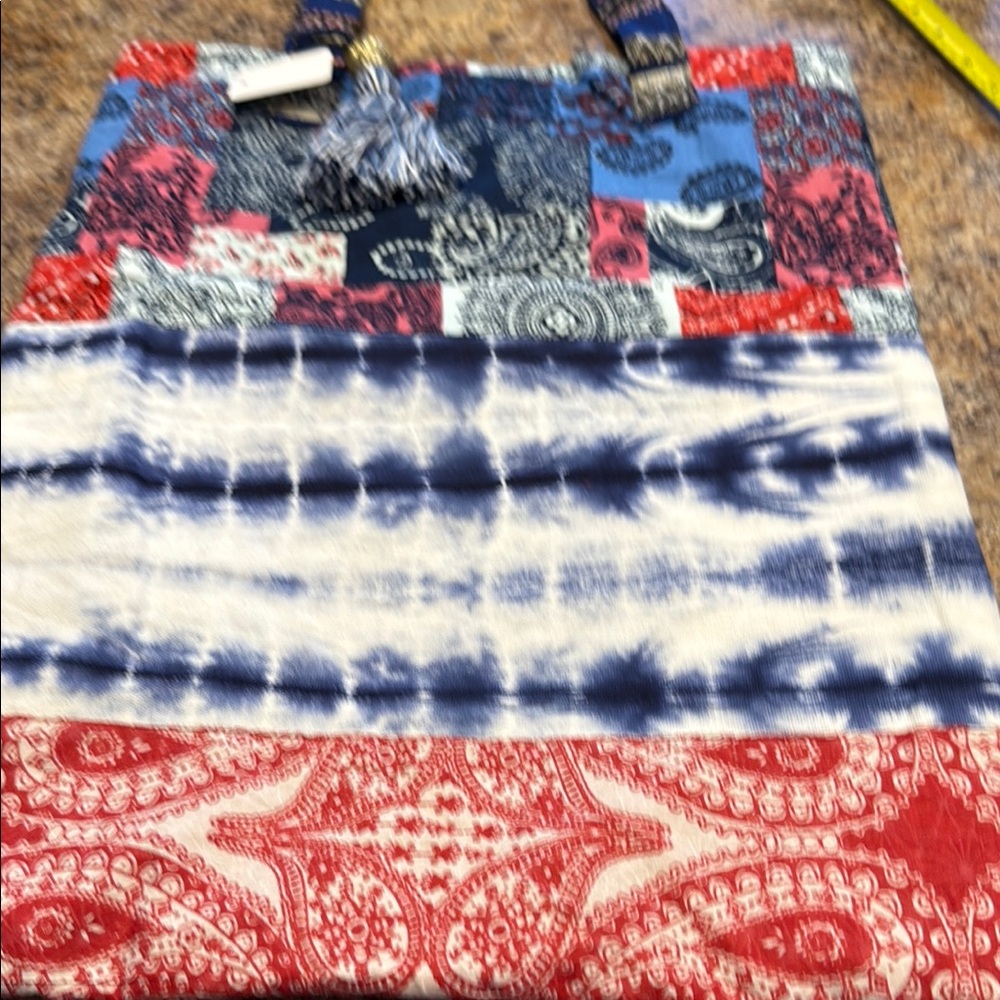 Colorful Patchwork Tote Bag - Picture 7 of 9